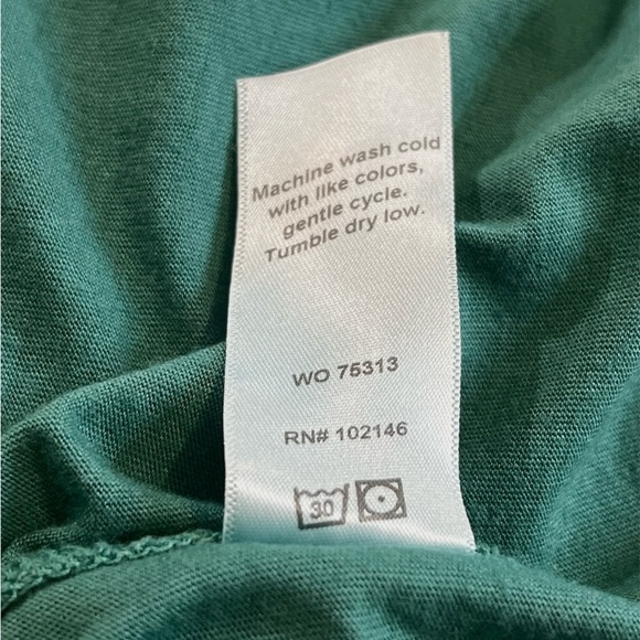 MICHAEL STARS Maxi Dress, Side Slit, Pull-On, Color Green, Size Medium - Picture 8 of 12